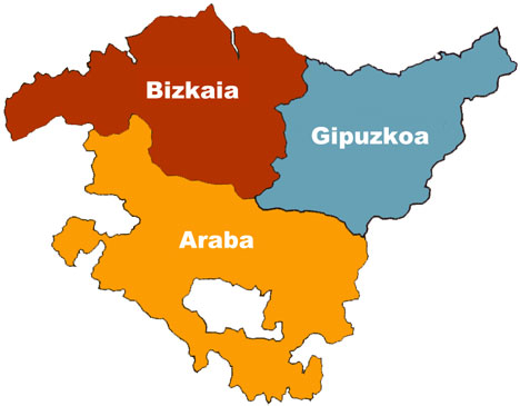 Resultado de imagen de mapas de euskadi